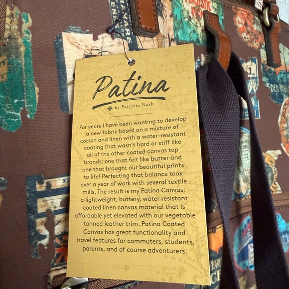 Patricia Nash Brown Travel Print Backpack main image 8